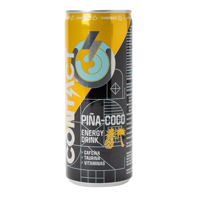 Bebida energética zero Contact 25cl piña coco