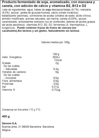 Postre Soja Alpro 400G Manzana