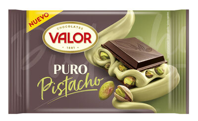 Chocolate negro puro relleno con pistacho Valor 150g