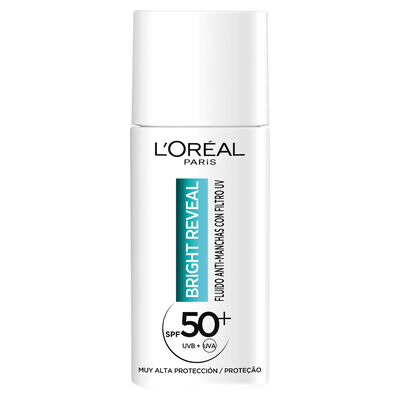 Fluido facial Hidratante Antimanchas Loreal Bright Reveal 50 ml F50+ Niacinamida + Lha