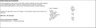 Mayonesa Ybarra 450ml especial ensaladilla
