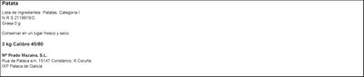 Patata gallega malla 3kg