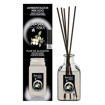 Ambientador mikado basic Aura 100ml flor algodon