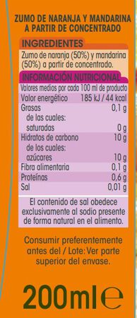 Zumo Concentrado Alipende P6 Naranja-Mandarina