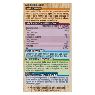 Caldo de pollo Alipende 1l