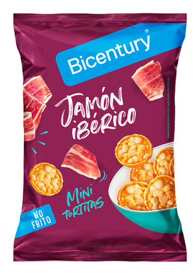 Tortitas nackis Bicentury 70g jamon ib&eacute;rico