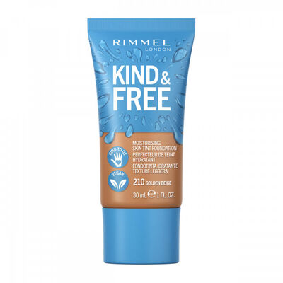 Base de maquillaje fluido Kind & Free Rimmel 210 golden beige