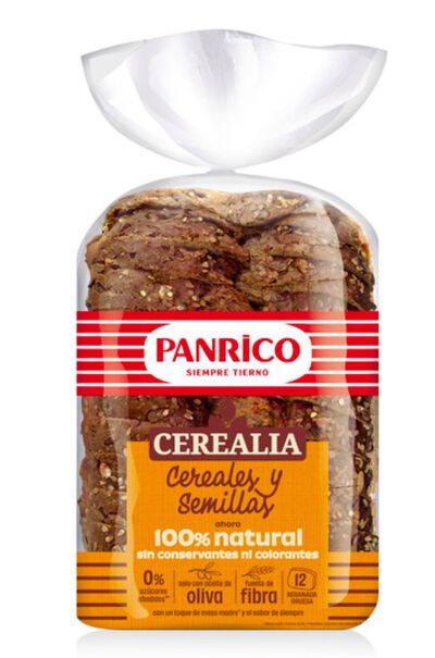 Pan molde Panrico 460g cereales-semillas