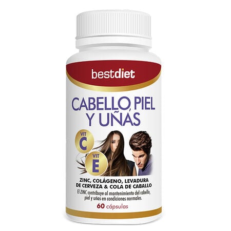 Cápsulas para el cabello piel y uñas Bestdiet 60 cápsulas