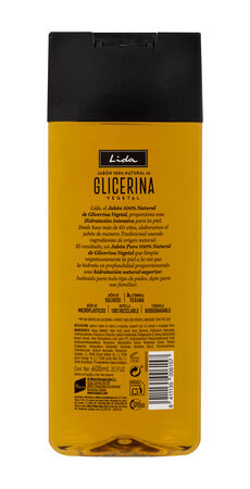 Jab&oacute;n l&iacute;quido Lida 600ml de glicerina 100% natural