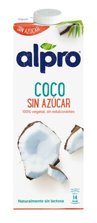 Bebida de coco sin az&uacute;car Alpro 1l