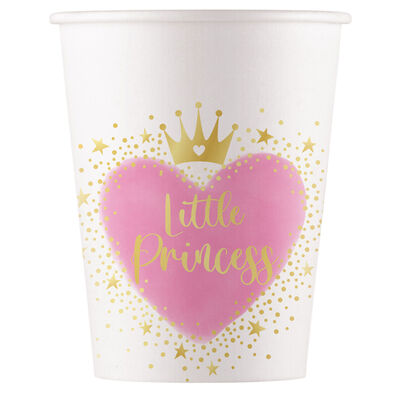 Vaso carton Decorata Party 8u Little Princess 200 ml