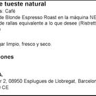 Café blonde espresso roast intensidad 6 Starbucks 10 cáps