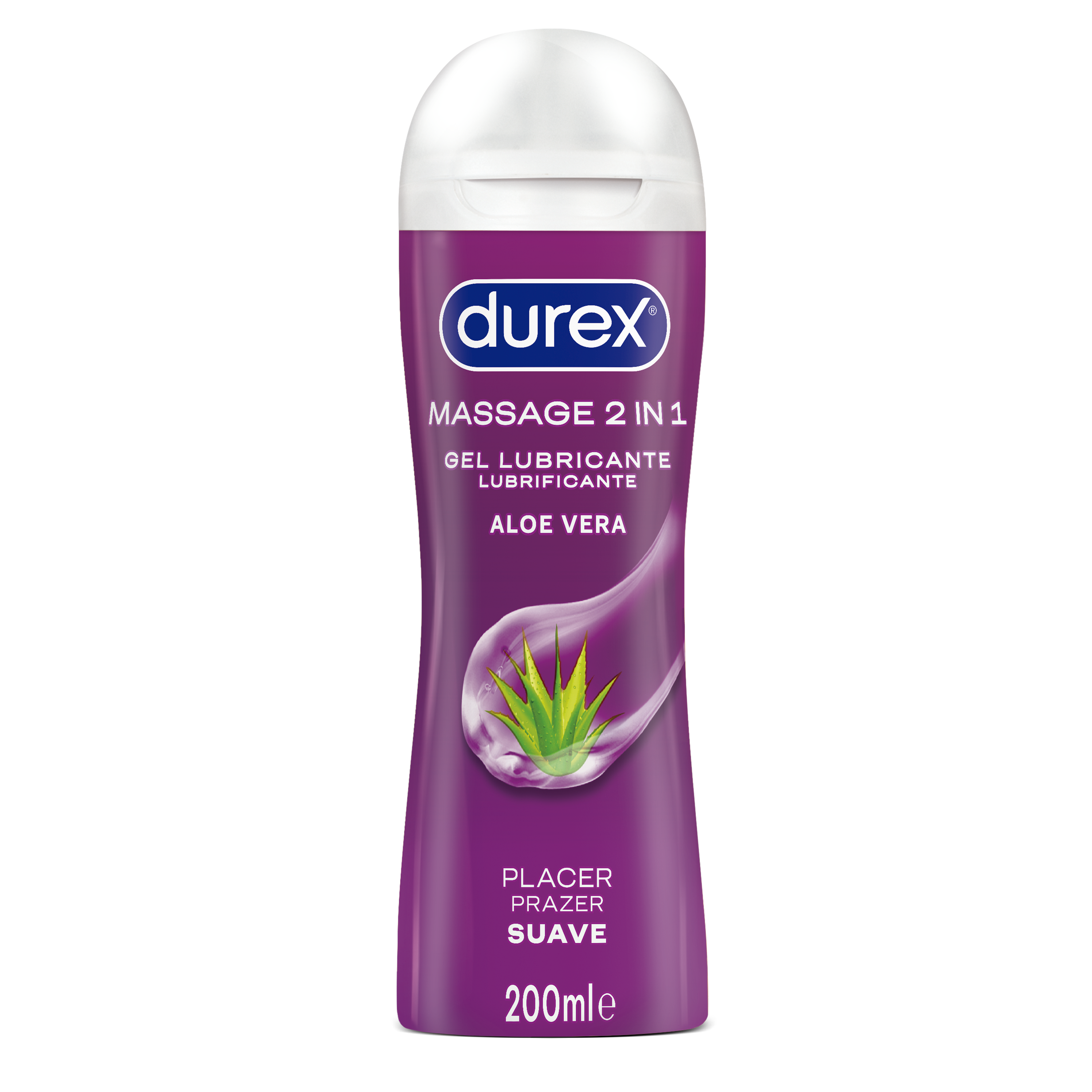 Gel lubricante Durex 200ml massage con aloe vera