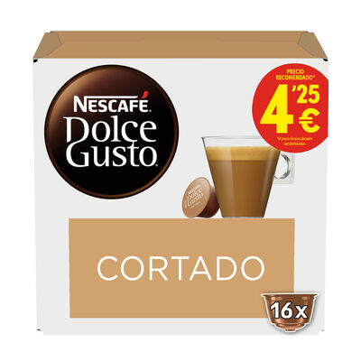 Estuche 16 cápsulas NESCAFE DOLCE GUSTO café Espresso Intenso Premium  arábica y robusta de Colombia y Vietnam intensidad 7