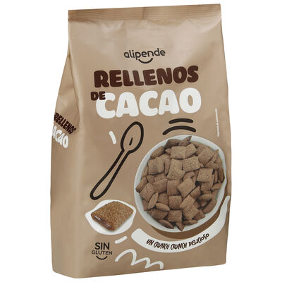 Cereales rellenos de cacao y avellana sin gluten Alipende 500g