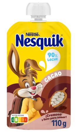 Nestle Nesquick Cacao Plátano - Bolsita de 110g
