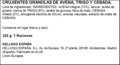 Cereal granola avena special k 320g