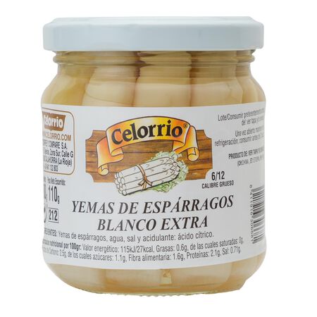 Yemas esparragos Celorrio 110g 6/12