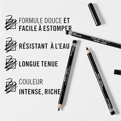 L&aacute;piz de ojos Rimmel Soft Kohl 061 black