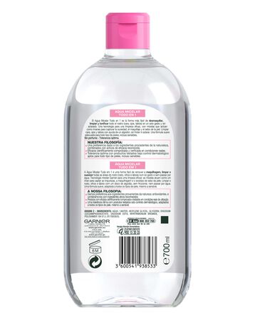 Agua micelar Garnier Skin Active 700 ml Formato Maxi 
