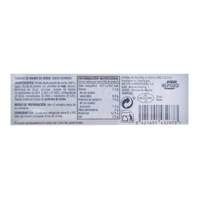 Fiambre de sándwich en lonchas Alipende 300g