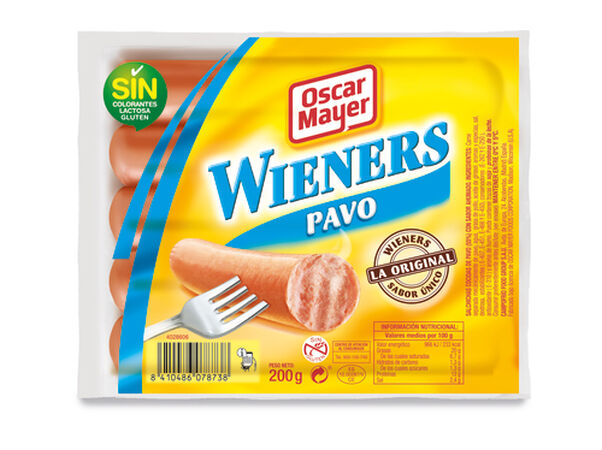 Salchichas pavo Oscar Mayer 200g 5 uds