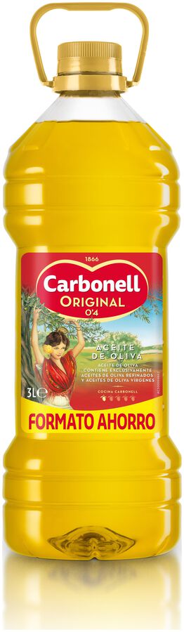 Aceite de oliva Carbonell garrafa 3l 0,4º