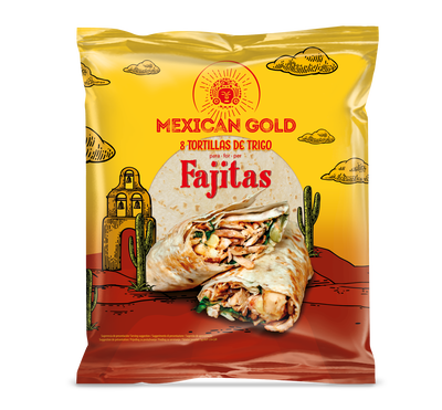 Tortilla trigo Mexican Gold fajita 320g