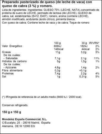 Queso de untar con cabra y romero Philadelphia 150g