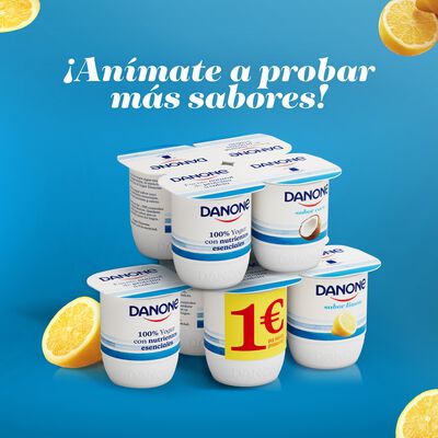 Yogur Danone pack 4 limón