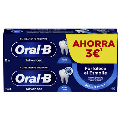 Pasta dental Oral-B 75ml p2 fortalece el esmalte
