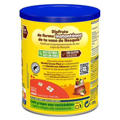 Cacao soluble instant&aacute;neo Nesquik 0% 320g