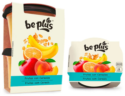 Alimento infantil Be Plus frutas con cereales pack 2