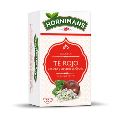 T&eacute; rojo Hornimans 20u con an&eacute;s