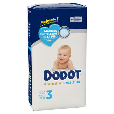 Pañal Dodot sensitive 56 unidades Talla 3