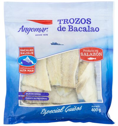 Bacalao en trozos Angomar 400g