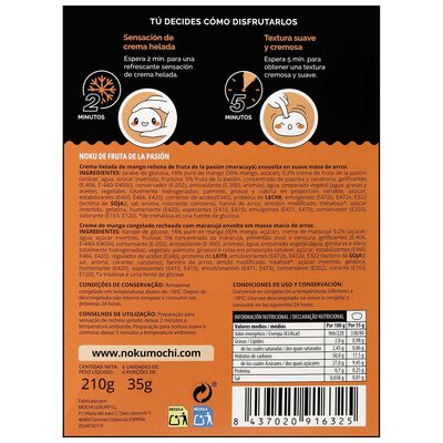 MOCHI Crema Helado Noku 6u Fruta Pasion