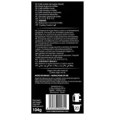 Cápsulas de café Colombia intensidad 7 Origen&Sensations 20 cápsulas