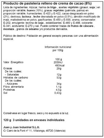 Bomb&oacute;n zebra 3u Dulcesol 120g.