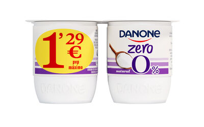 Yogur zero Danone pack 4 natural