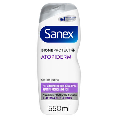Gel de ducha o ba&ntilde;o Sanex BiomeProtect Atopiderm Nutri Repair 550ml