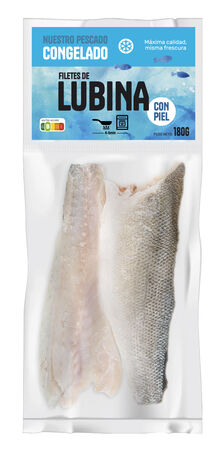 Lubina en filetes con piel 180g