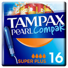 Tamp&oacute;n con aplicador Tampax Pearl compak 16 uds super plus