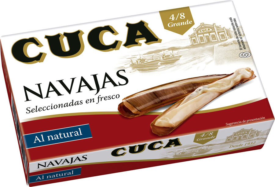 Navajas al natural 4/8 Cuca 65g