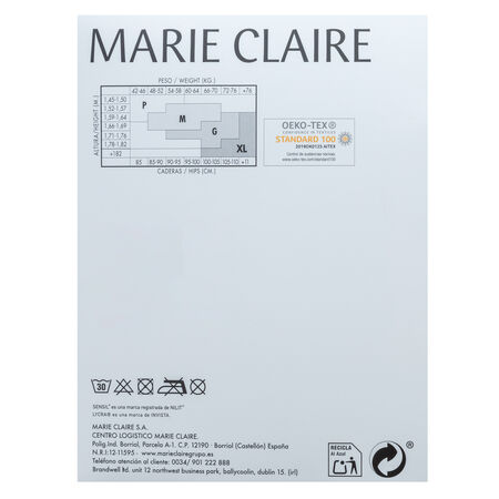 Leggings pitillo moldeador Marie Claire talla mediana negro