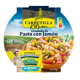 Ensalada de pasta con jamón CARRETILLA, bol 240 g