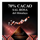 Chocolate negro 70% de cacao y sal rosa del Himalaya Lindt 100g