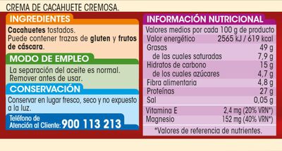 Crema de cacahuete 100% Alipende 500g