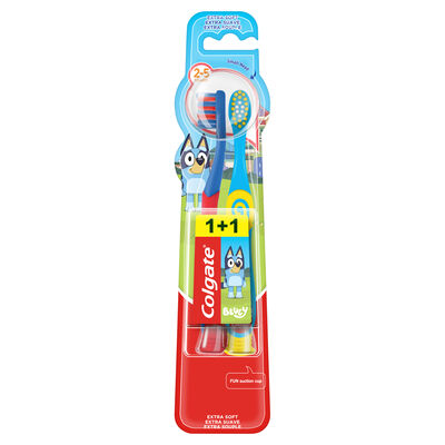 Cepillo de dientes Colgate Kids Bluey 1 + 1ud 2-5 a&ntilde;os